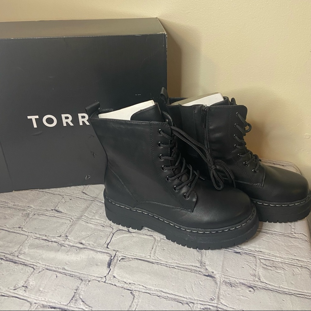 Torrid chunk platform combat boots